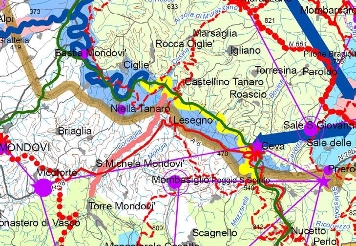 Le informazioni di maggior interesse, con riferimento all ambito di intervento, sono costituite da quelle desumibili dalla tavola P5