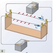 magnetic field could produce an electric current as well.