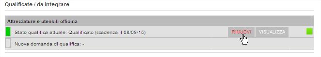 3.3 Rinnovo di una qualifica in scadenza Quando una domanda di qualifica (Dati aziendali o categorie) è in scadenza, sulla base di quanto previsto dal cliente sulla specifica istanza, viene inviata