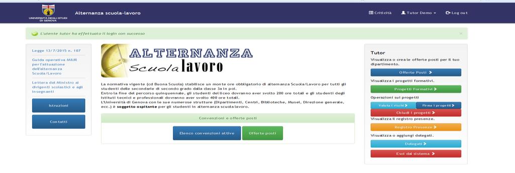 3.2 FIRMA I PROGETTI Il secondo passaggio è quindi la firma dei progetti formativi (a partire