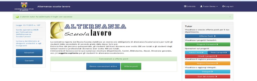 5. DELEGATI Il tutor unige può nominare dei delegati scelti fra il personale tecnico/amministrativo.