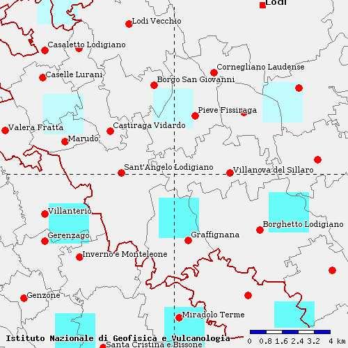 Comune di CASTIRAGA VIDARDO: Studio della componente geologica, idrogeologica e del Piano di Governo del Figura 6: Mappa della pericolosità relativa all area di Castiraga Vidardo.