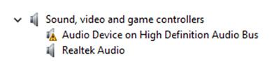 3 Espandere Controller audio, video e di gioco per visualizzare il controller audio.