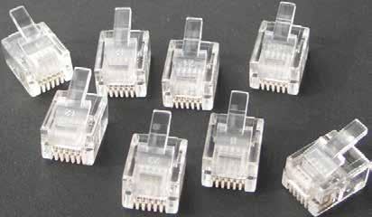 RJ45 8p 0,48 CARATTERISTICHE TECNICHE: COLLEGAMENTO AL SISTEMA CON CONNETTORI PLUG RJ45 PER CAVI 8 POLI GANCI A CLIPS PER SOSTITUZIONE RAPIDA RUOTABILE A 90-180 -