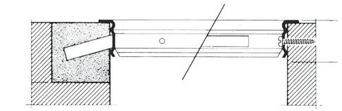 MONTAGGIO SOLO PER CARTONGESSI O DIRETTAMENTE PER CANALIZZATI. CON L'UTILIZZO DEL PROFILO DI MONTAGGIO NON È POSSIBILE UTILIZZARE IL PLENUM.