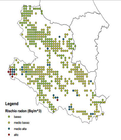 Radon in Abruzzo: elaborazioni statistiche dell intero dataset Ha consentito una definizione operativa e quantitativa del «rischio