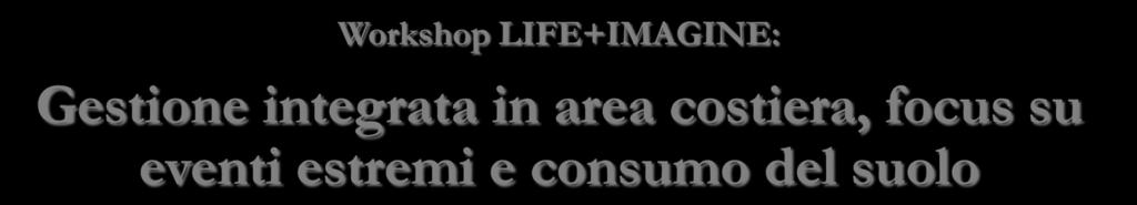 LIFE12 ENV/IT/001054 ) Workshop LIFE+IMAGINE: Gestione
