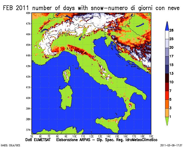 2 volte la media climatologica.