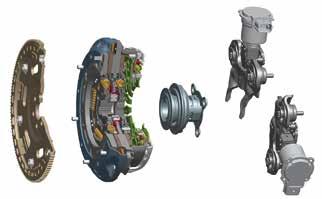Struttura e funzionamento del sistema a doppia frizione a secco motori a benzina Ford da. -.