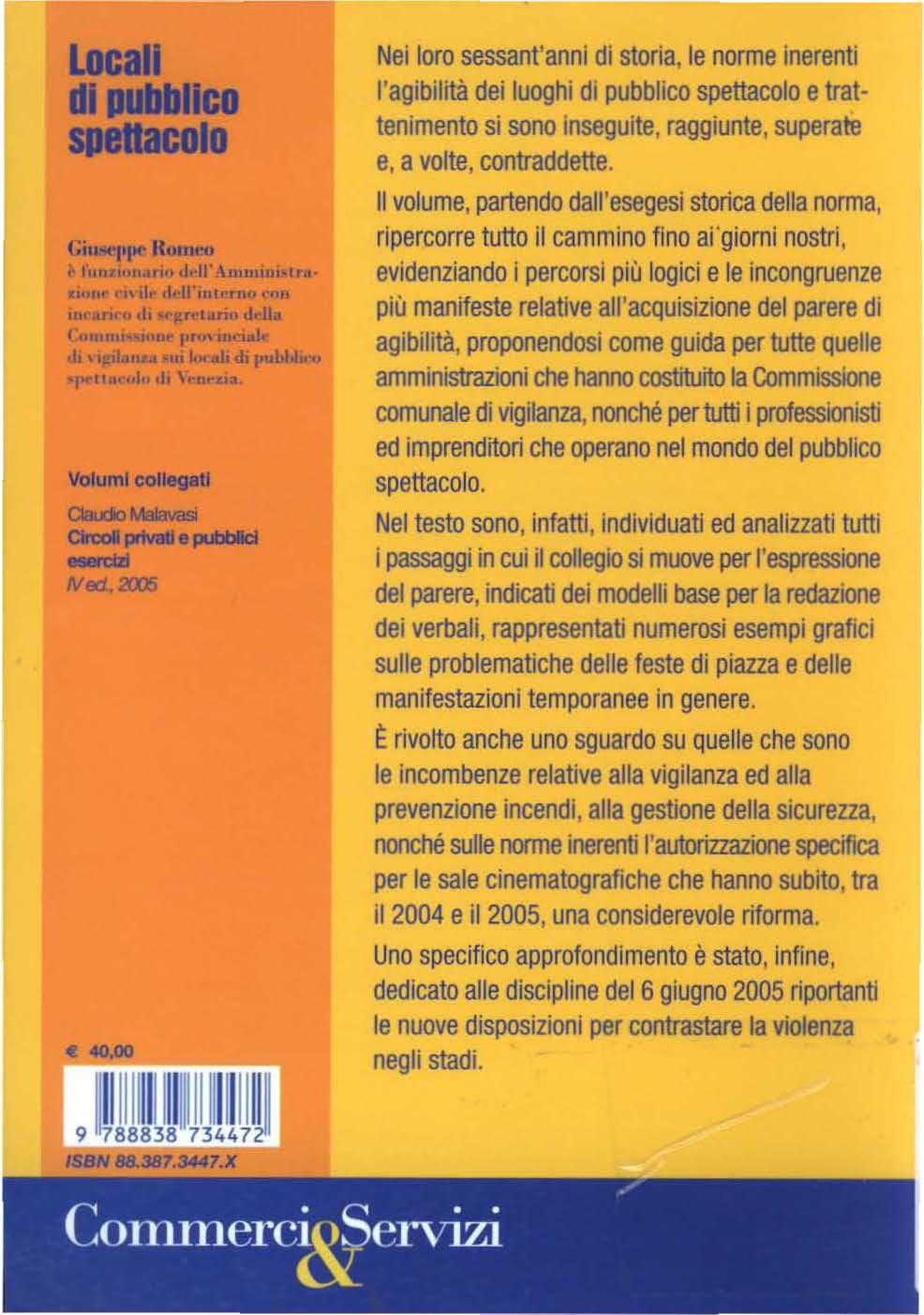 loca li di-ileo $1181b1COIO (.illltcj Pf Romeo lt111 hllut rlo ddl'auiu11u1.. 1 rd Volumi collegati Oaudio Malavasi Clrcol prtvlll e PI tijlà llb dzl Ned.