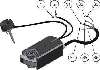 Cablaggio magnete 230 V AC 1. Alimentazione 230 V AC 2. Magnete 3. Raddrizzatore Motori Siemens: GRA326, GNA326, GGA326. Cablaggio magnete 24 V DC 1. Alimentazione 24 V DC 2.