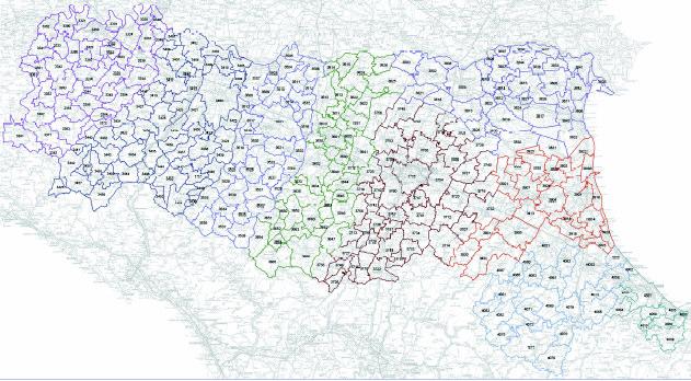 La zonizzazione del territorio regionale A seguito delle analisi sulle stime relative alla migrazione degli utenti verso i nuovi titoli STIMER, la Regione ha provveduto a disegnare la zonizzazione di