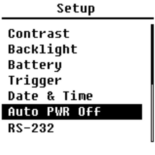 7.4 Impostazione Il menù "Setup" contiene la funzione di base Setup e Condition Display.