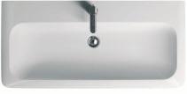 28,5 codice descrizione 78100 lavabo 100 symmetrical washbasin 80 available with one tap-hole. wall fixing by bolts.