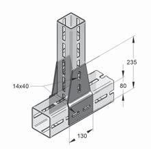 CENTUM Piastra a T con lembo piegato CENTUM Piastra a T ad angolo CENTUM Per profi li tipo: XL 80, XL 100, XL 120 e XL 200 Materiale Acciaio Accessori