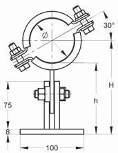 di chiusura Materiale: Acciaio Tipo di costruzione: Supporto T Tipo materiale: S235JR Larghezza: 100 Finitura: Zincatura galvanica (GALV) Lunghezza: 300 Pezzo zincato a caldo (fsv) Diametro esterno