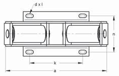 Supporto a Rullo Doppio, Assiale Scegliere la fi nitura superfi ciale R Grezzo G Zincatura galvanica (GALV) F Pezzo zincato a caldo (fsv) 108 b b 0219 Supporto a Rullo Doppio, Assiale Se il supporto