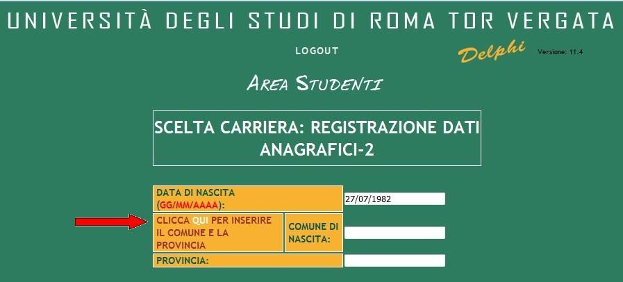 10. Proseguire specificando in quale regione si vorrà preferibilmente svolgere l esame finale in presenza (la scelta non è comunque vincolante o impegnativa, né per l immatricolando né per la Scuola