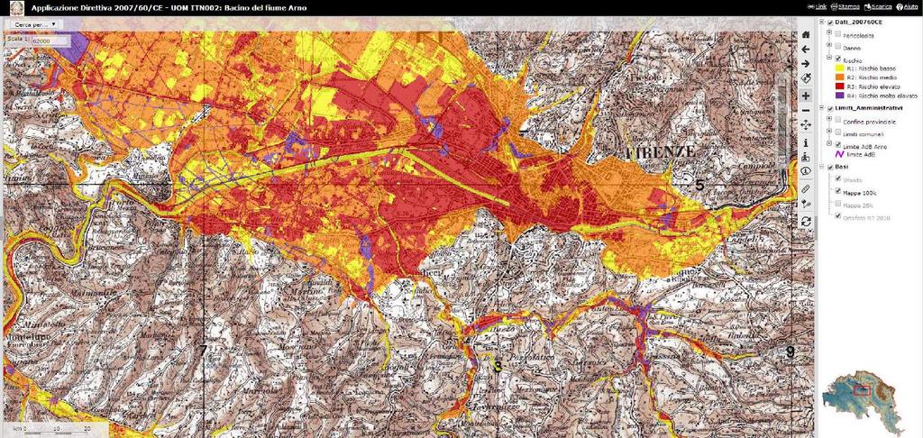 Autorità di Bacino del Fiume Arno Esempi di mappe del rischio http://www.