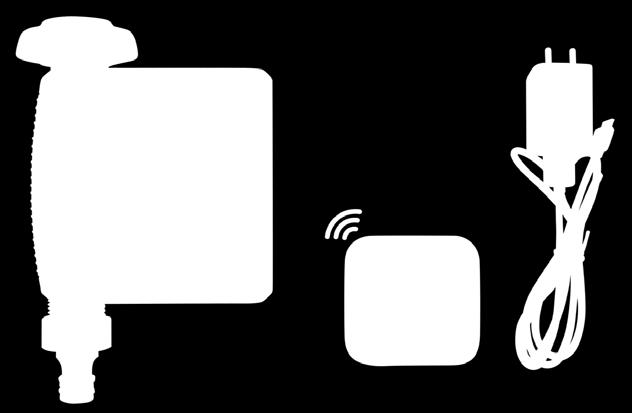 modem o il router WIFI all'alimentazione Uscita filettata Presa rubinetto amovibile Opzione : rilevatore di pioggia