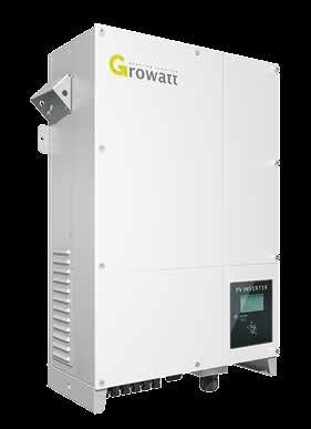 Growatt 10000UE /12000UE /18000UE /20000UE Tecnologia all avanguardia Tenone di ingresso DC no a 1000v Efficienza masma pari a 98% Sezionatore DC Integrato Senza trasformatore Degn compatto