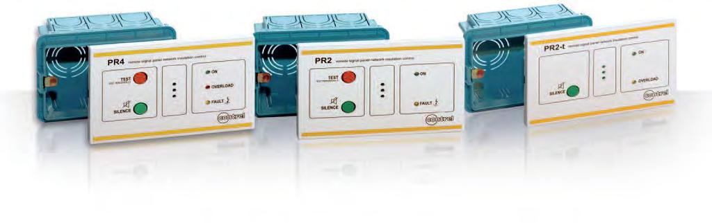 PRPRtPR4 PANNELLI RIPETITORI GENERALITA Il pannelli di segnalazione a distanza serie PR permettono di riportare le segnalazioni di allarme dei dispositivi di controllo isolamento serie HRI.