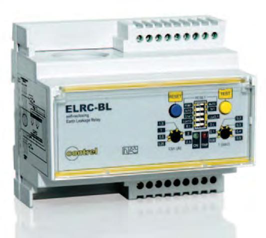 T tropicalizzazione I relè ELRCBL, ELRDL, ELRDLM sono dei particolari relè multifunzione per il monitoraggio di correnti differenziali di terra con ripristino e reintervento automatico