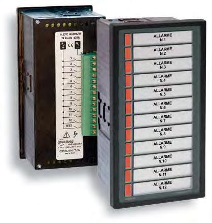 COMPALARM C/sq VERSIONI PER SOLA VISUALIZZAZIONE GENERALITA COMPALARM C/sq costituisce un economica e pregevole sostituzione delle tradizionali lampade spia, raggruppando in un unico contenitore