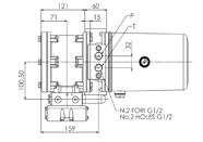 WITH 6-1 L TANK Serbatoio Tank Lt A B C D E F G H 6 28 2 183