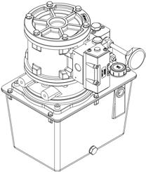 POMPA P82/M CON VOLANTINO / P82/M PUMP WITH HANDWHEEL P82 Pompa pneumoidraulica P82/M montata con valvola di comando a leva e volantino