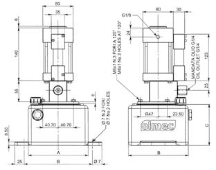 Brackets for wall mounting P81 CON SERBATOIO DA LT 1,2 / P81 WITH