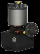 Azionabile con comando sul volantino della pompa (versione P72/M), o a distanza tramite comando pneumatico (versione P72/A), al raggiungimento della massima pressione idraulica si arresta, mantenendo
