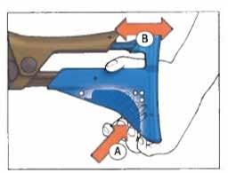 Fig. 25a. regolazione del calciolo. 7.1.4. Regolazione dell appoggiaguancia. L appoggiaguancia può essere regolato su 3 posizioni. 1.