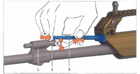 9.4.2. Rimontaggio del pistone e dell astina di presa gas 1. Inserire il pistone (44a-2) nel blocchetto di presa gas (44a-1). 2. Inserire l astina nella carcassa, in posizione di assemblaggio (44a).