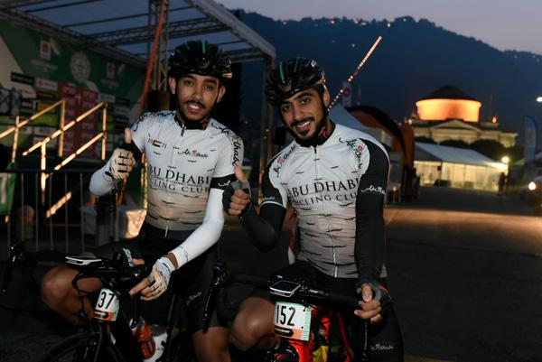 Una speciale delegazione dell Abu Dhabi Cycling Club, l organizzazione che si occupa di sviluppare il ciclismo ad Abu Dhabi, era al via con due rappresentanti: Talal Soudir Shir Mohamad e