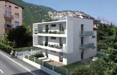 000 Trento via Montecorno in palazzina esclusiva, appartamenti con luminosa zona living, tre/quattro