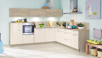 248, 00* 6, 00 CUCINA COMPLETA, come da foto, colore: rosso e rovere, larghezza, 200 cm, incl.