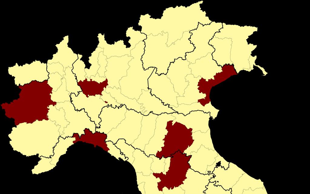 IL PAESE LEGALE: Le città/province metropolitane MI VE TO Province metropolitane Limite di