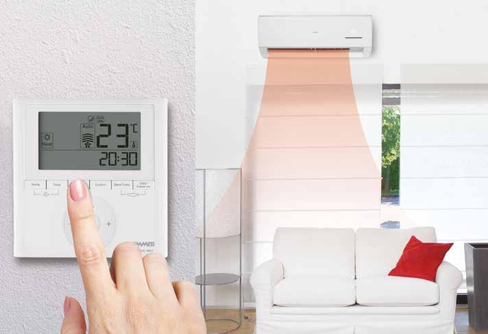 Linea Residenziale Emmeti / Residential Air Conditioning Line Accessori Accessories X-EVO Controllo a filo per X-EVO Wired remote control for X-EVO Dati tecnici Tensione di alimentazione: