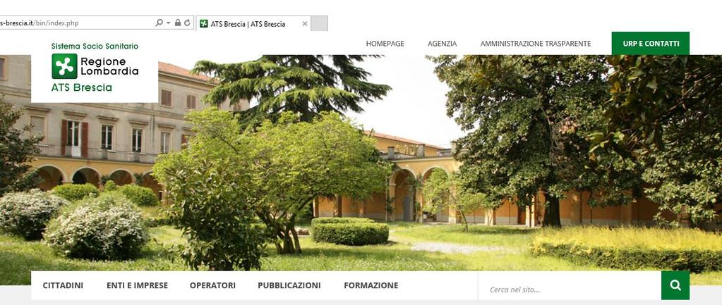 L'ATS di Brescia pubblica sul sito www.ats-brescia.