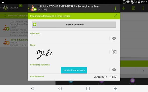 widget nella schermata iniziale del smartphone o tablet.