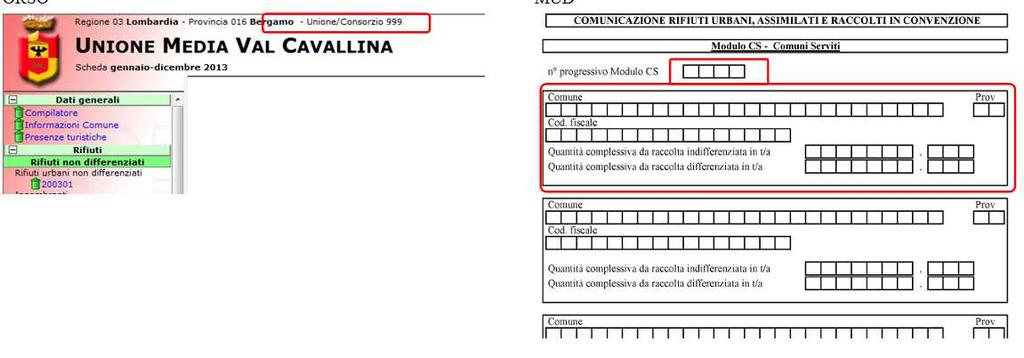 8. ESPORTAZIONE DATI IN MUD COMUNI NUOVI CAMPI NEI