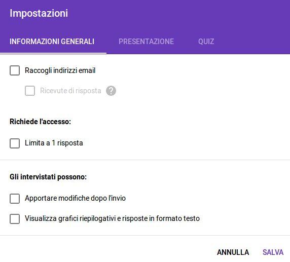 completo e come dovrebbe apparire all utente che ne farà uso la configurazione avanzata permette di modificare alcune impostazioni come: la raccolta di