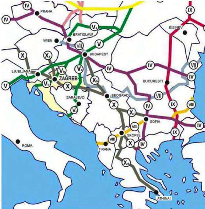 Inoltre, l apertura di questo corridoio è funzionale alle diramazioni già tracciate dei corridoi paneuropei nell area Balcanica.