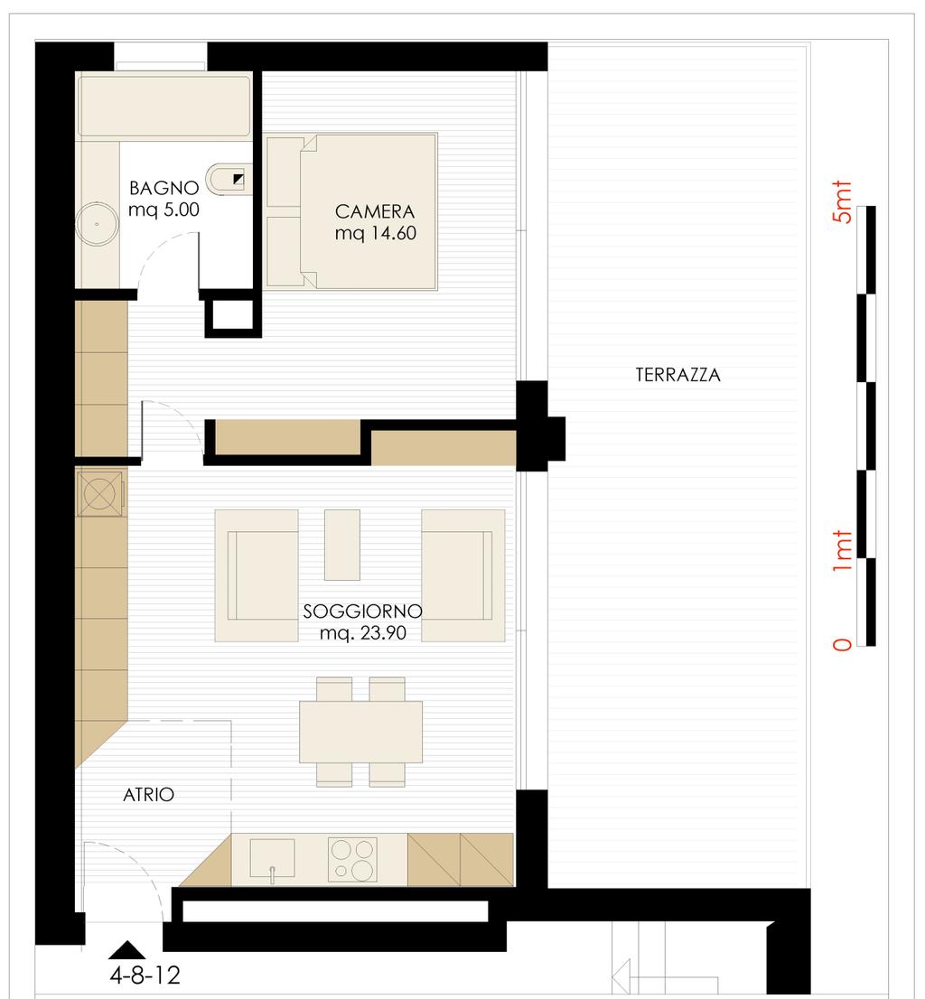 Appartamenti 4 & 8 & 12-2½ locali Appartamento