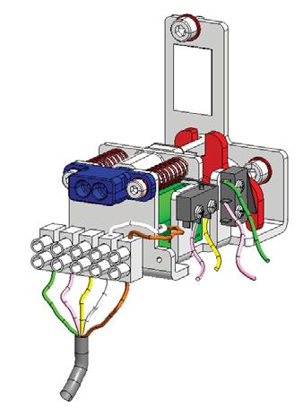BLOCCO MOTORE Per installare il blocco motore procedere come segue: togliere l alimentazione di rete; collegare il connettore del blocco motore su J5 della scheda E100; riattivare tensione.