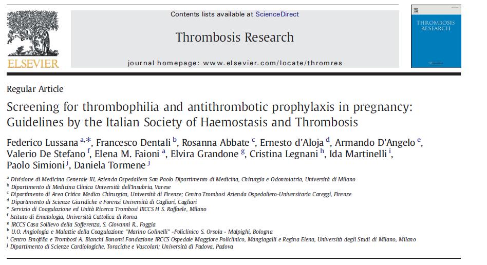 (SISET) Thrombosis
