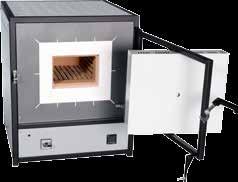 FORNI A CAMERA DA LABORATORIO Temperatura massima: 1300 C; Pannello di controllo nella parte inferiore del forno; Camera in ceramica; Resistenze aperte nelle scanalature; Piastre di fondo in