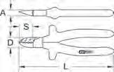 1289 8,5 5,5 15,0 3,5 160,0 50,0 210 10 Pinza spelafili CLASSIC 1000 V Pinza multifunzionale isolata