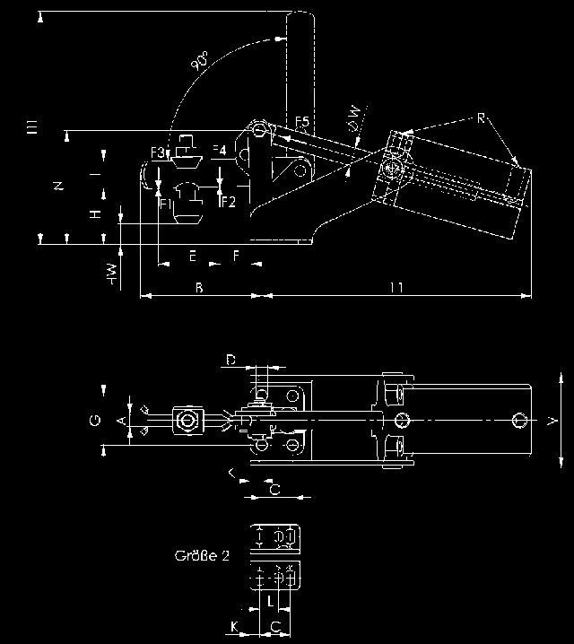 = Consumo d aria compressa per una corsa di chiusura e apertura in dm³ a 6 bar. Gli interruttori di prossimità adatti per controllo fine corsa sono disponibili con il N. d ordine 392241.